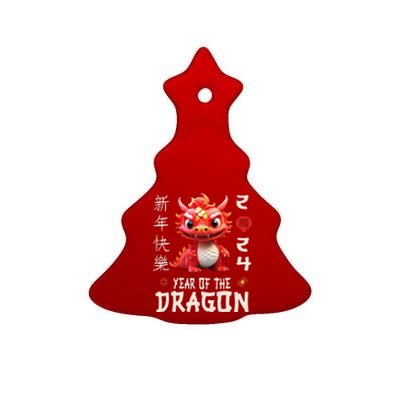 Chinese New Year 2024  For Dragon Happy New Year  Ceramic Tree Ornament