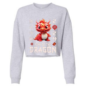 Chinese New Year 2024  For Dragon Happy New Year  Cropped Pullover Crew