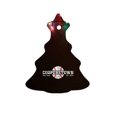 Cooperstown New York Ceramic Tree Ornament