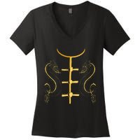 Chinese New Year Traditional Chinese Halloween Costume Women's V-Neck T-Shirt