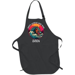 Chinese New Year 2024 Year Of The Dragon Happy New Year 2024 Full-Length Apron With Pockets