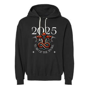 Chinese New Year Of The Snake 2025 Garment-Dyed Fleece Hoodie