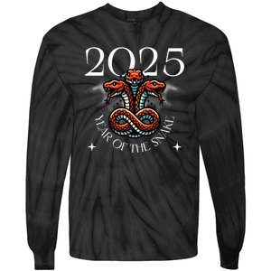 Chinese New Year Of The Snake 2025 Tie-Dye Long Sleeve Shirt