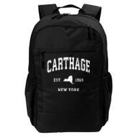 Carthage New York Ny Vintage Athletic Daily Commute Backpack