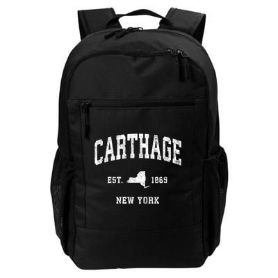 Carthage New York Ny Vintage Athletic Daily Commute Backpack