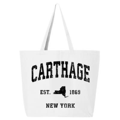 Carthage New York Ny Vintage Athletic 25L Jumbo Tote