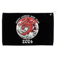 Chinese New Year 2024 Happy New Year 2024 Year Of The Dragon Grommeted Golf Towel