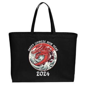 Chinese New Year 2024 Happy New Year 2024 Year Of The Dragon Cotton Canvas Jumbo Tote