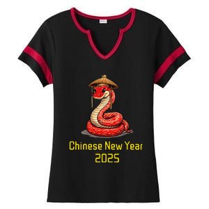 Chinese New Year 2025 Group Family Matching Ladies Halftime Notch Neck Tee