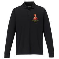 Chinese New Year 2025 Group Family Matching Performance Long Sleeve Polo