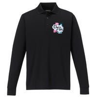 Class Of 09 Color Girl Performance Long Sleeve Polo