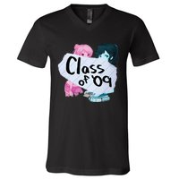 Class Of 09 Color Girl V-Neck T-Shirt