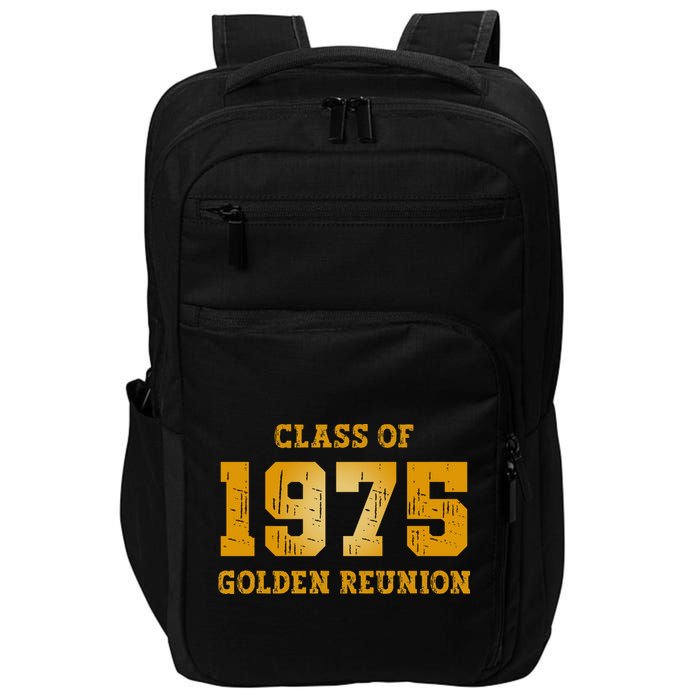 Class Of 1975 50th Golden Reunion 75 Grad  Impact Tech Backpack