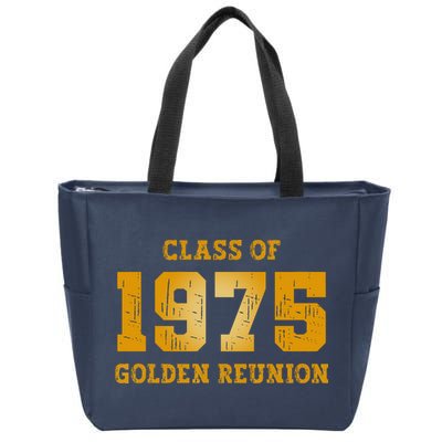 Class Of 1975 50th Golden Reunion 75 Grad  Zip Tote Bag