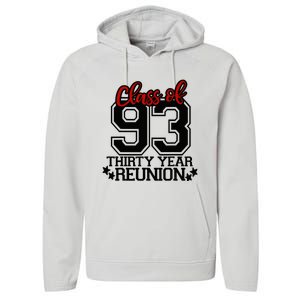 Class of 1993 group reunion30 year 93 school spirit Performance Fleece Hoodie