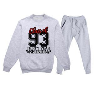 Class of 1993 group reunion30 year 93 school spirit Premium Crewneck Sweatsuit Set