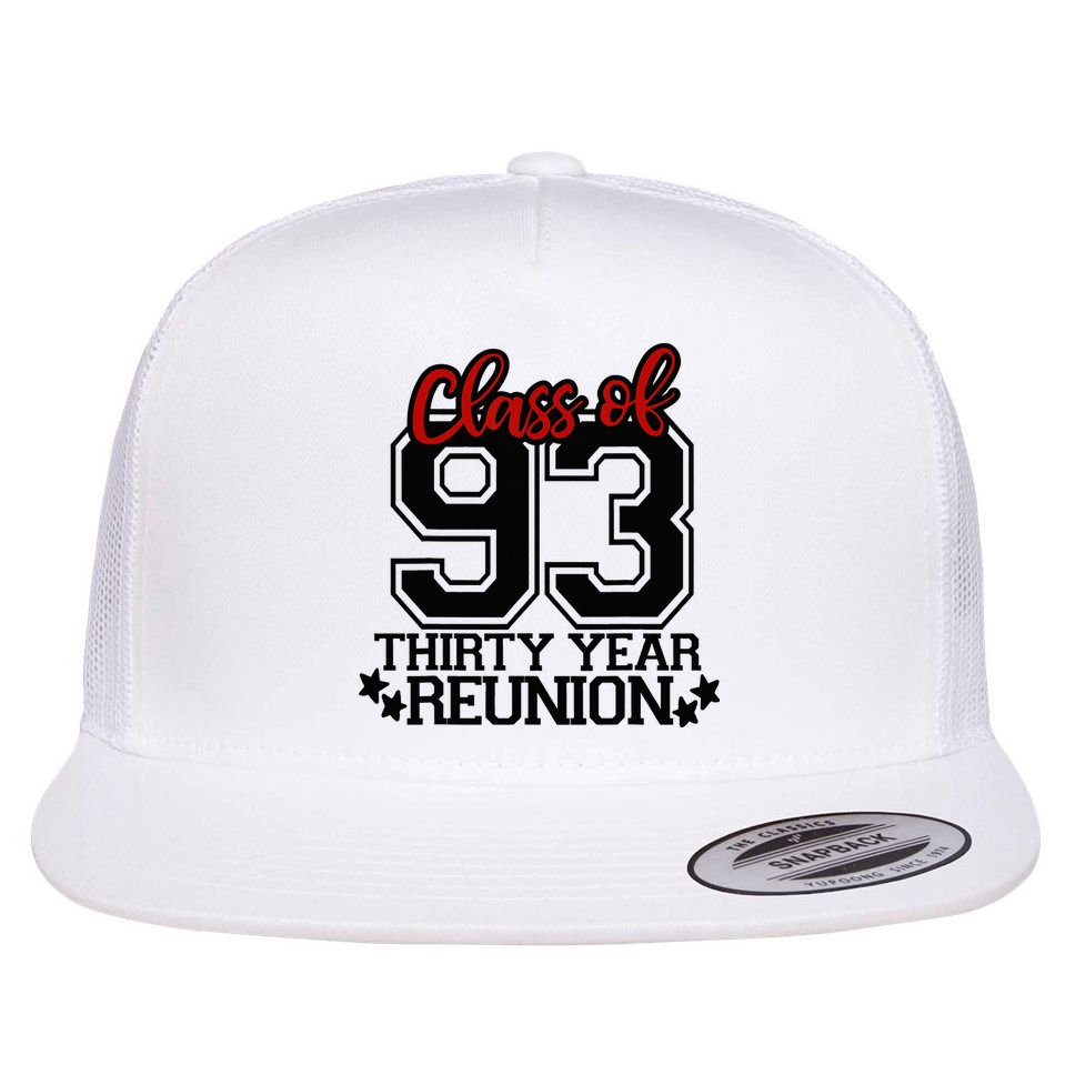 Class of 1993 group reunion30 year 93 school spirit Flat Bill Trucker Hat