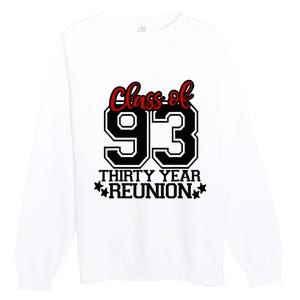 Class of 1993 group reunion30 year 93 school spirit Premium Crewneck Sweatshirt