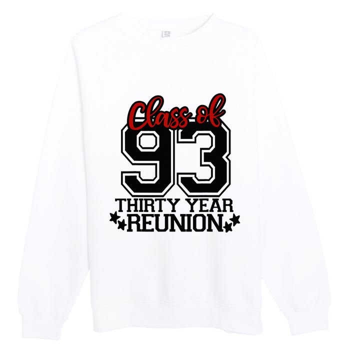 Class of 1993 group reunion30 year 93 school spirit Premium Crewneck Sweatshirt