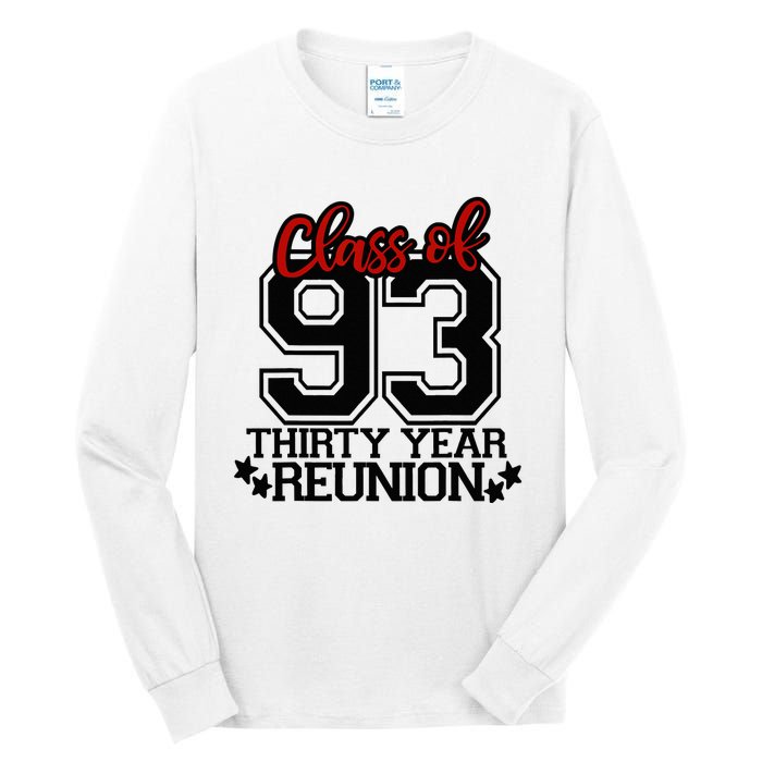 Class of 1993 group reunion30 year 93 school spirit Tall Long Sleeve T-Shirt