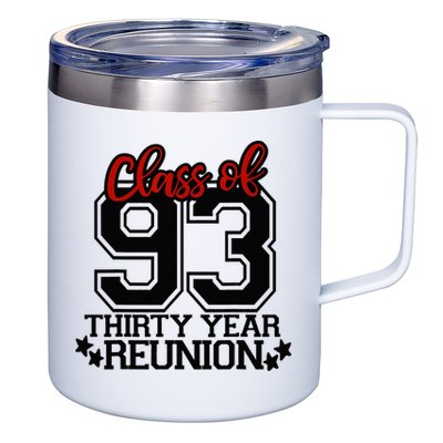 Class of 1993 group reunion30 year 93 school spirit 12oz Stainless Steel Coffee Mug