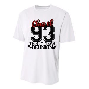 Class of 1993 group reunion30 year 93 school spirit Performance Sprint T-Shirt