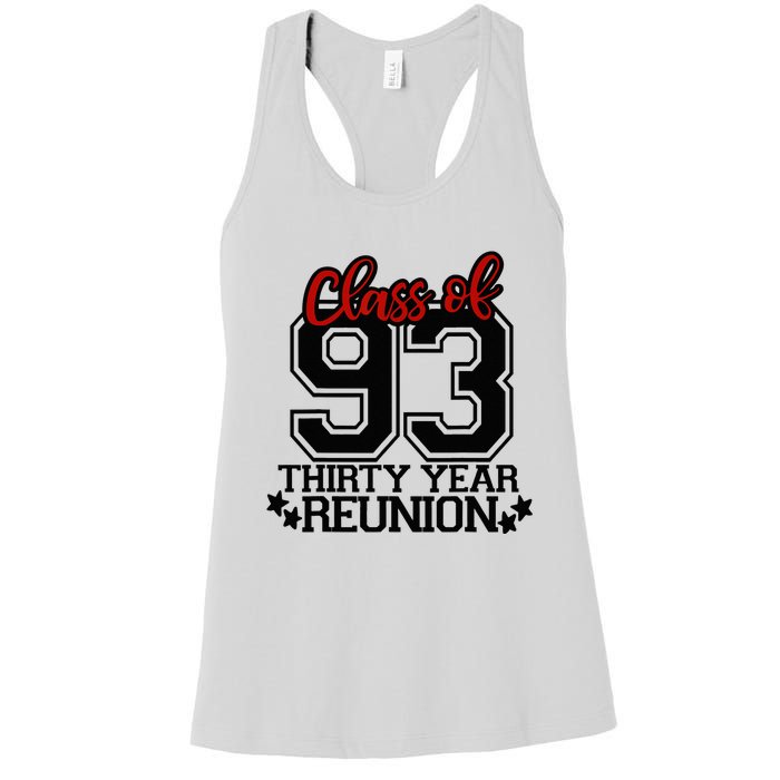 Class of 1993 group reunion30 year 93 school spirit Women's Racerback Tank