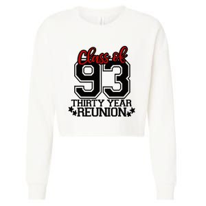 Class of 1993 group reunion30 year 93 school spirit Cropped Pullover Crew