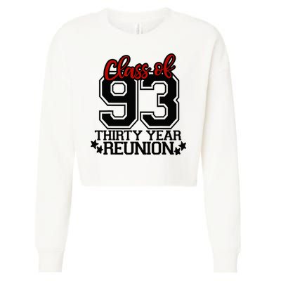 Class of 1993 group reunion30 year 93 school spirit Cropped Pullover Crew