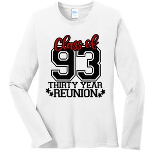 Class of 1993 group reunion30 year 93 school spirit Ladies Long Sleeve Shirt