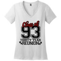 Class of 1993 group reunion30 year 93 school spirit Women's V-Neck T-Shirt