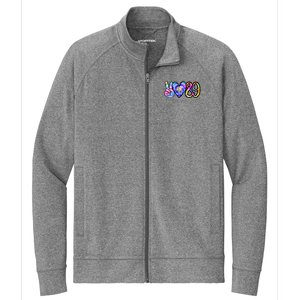 Class Of 1989 Tie Dye Senior Graduation Class Reunion Stretch Full-Zip Cadet Jacket