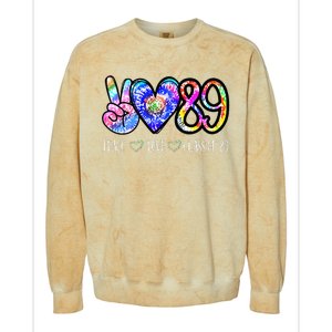 Class Of 1989 Tie Dye Senior Graduation Class Reunion Colorblast Crewneck Sweatshirt