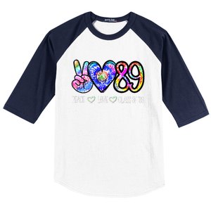 Class Of 1989 Tie Dye Senior Graduation Class Reunion Baseball Sleeve Shirt