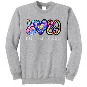 Class Of 1989 Tie Dye Senior Graduation Class Reunion Tall Sweatshirt