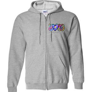 Class Of 1989 Tie Dye Senior Graduation Class Reunion Full Zip Hoodie