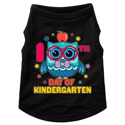 Cute Owl 100th Day Of Kindergarten Doggie Tank
