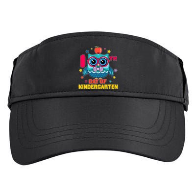 Cute Owl 100th Day Of Kindergarten Adult Drive Performance Visor
