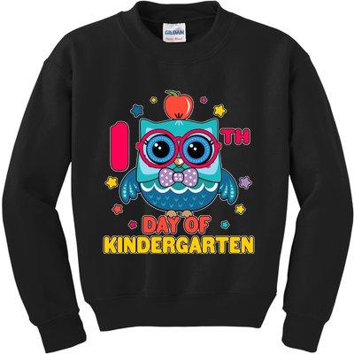 Cute Owl 100th Day Of Kindergarten Kids Sweatshirt