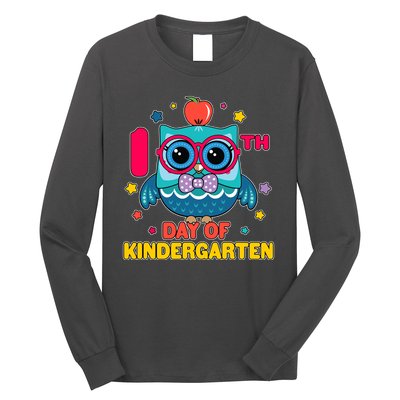 Cute Owl 100th Day Of Kindergarten Long Sleeve Shirt
