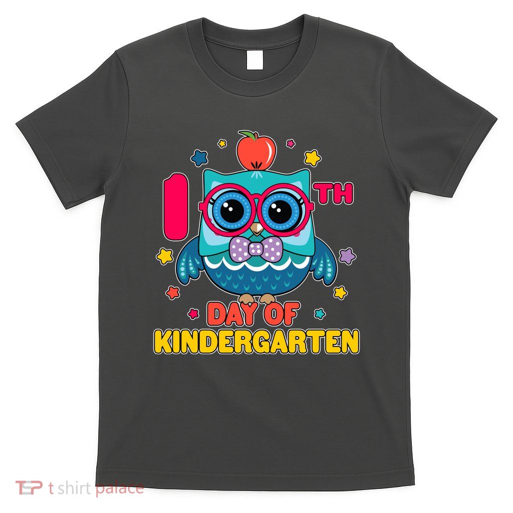 Cute Owl 100th Day Of Kindergarten T-Shirt