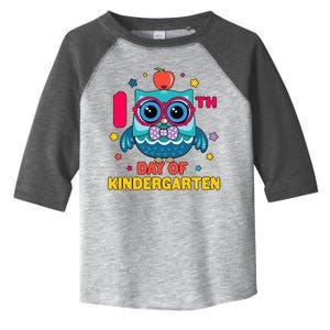 Cute Owl 100th Day Of Kindergarten Toddler Fine Jersey T-Shirt