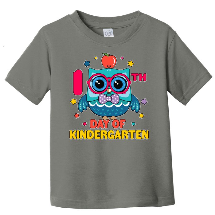 Cute Owl 100th Day Of Kindergarten Toddler T-Shirt