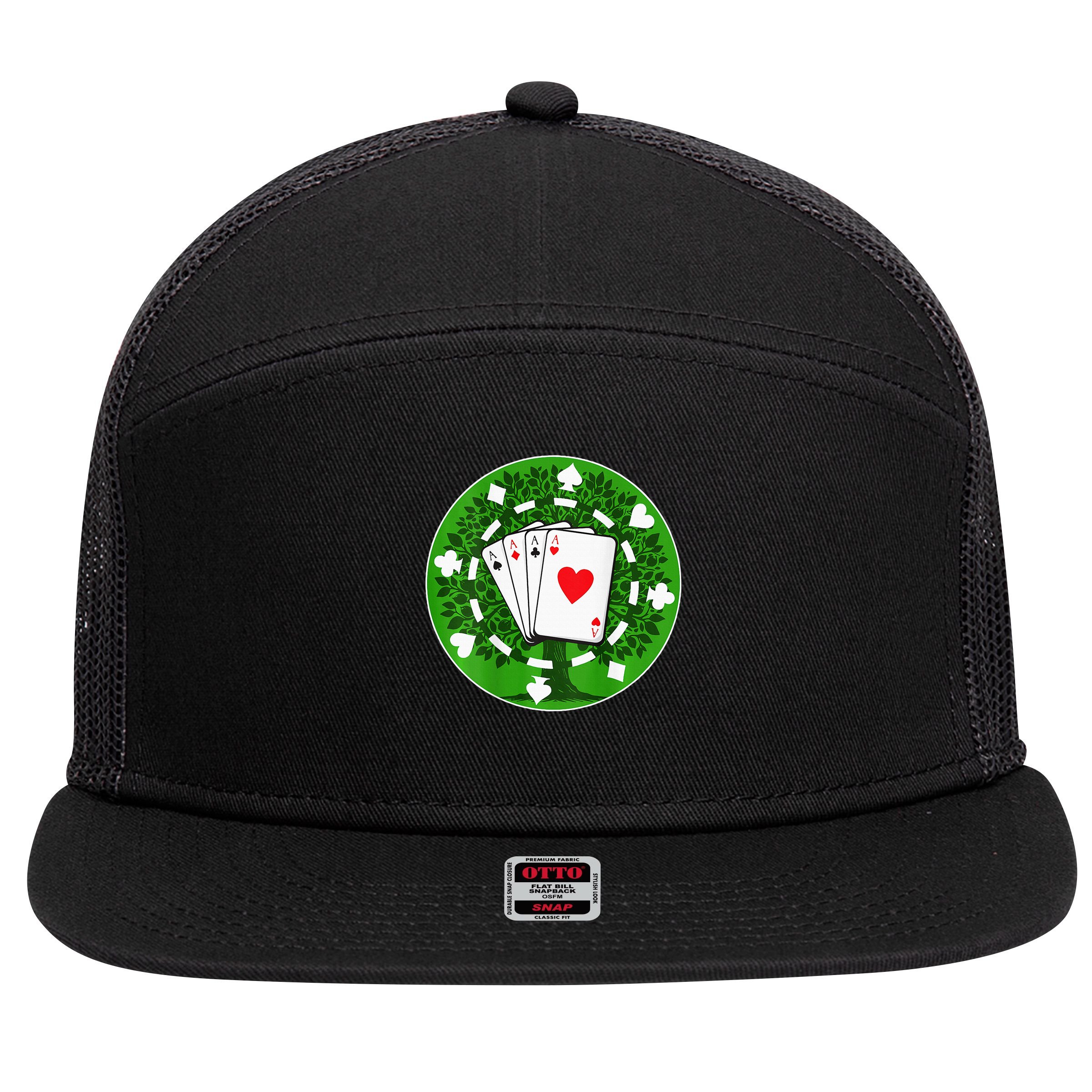 Champion Of 1st Annual Bh Poker Invitational 7 Panel Mesh Trucker Snapback Hat