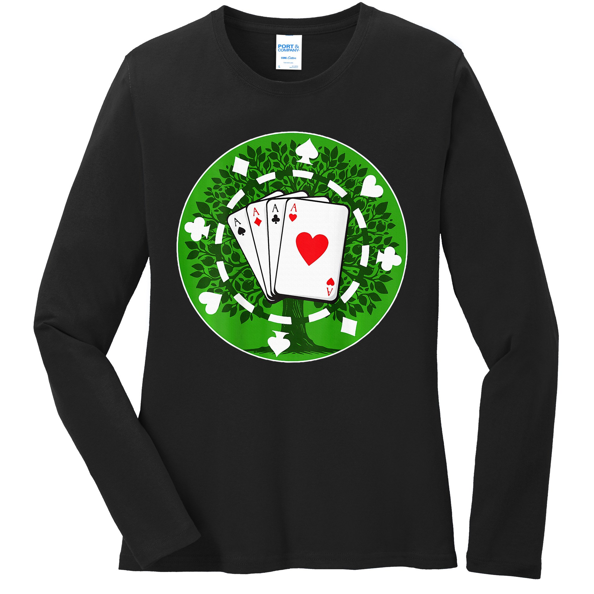 Champion Of 1st Annual Bh Poker Invitational Ladies Long Sleeve Shirt