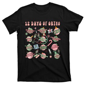 Christmas Orthopedic 12 Days Of Ortho Ortho Nurse Group Team T-Shirt