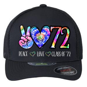 Class Of 1972 50th Class Reunion Tie Dye Senior Graduation Flexfit Unipanel Trucker Cap