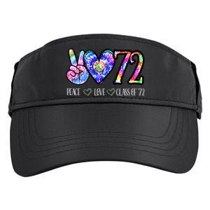 Class Of 1972 50th Class Reunion Tie Dye Senior Graduation Adult Drive Performance Visor