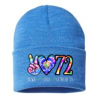 Class Of 1972 50th Class Reunion Tie Dye Senior Graduation Sustainable Knit Beanie