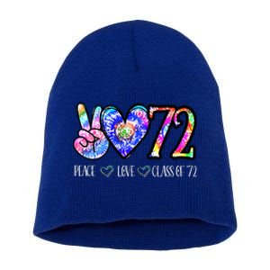 Class Of 1972 50th Class Reunion Tie Dye Senior Graduation Short Acrylic Beanie